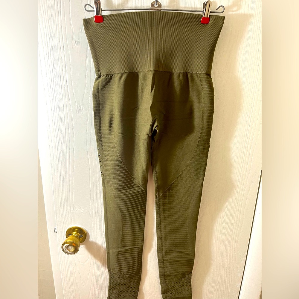 Gymshark green leggings, size medium